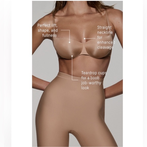 NWT SKIMS Ultimate Balconette Push-Up Bra in Clay - Picture 4 of 10